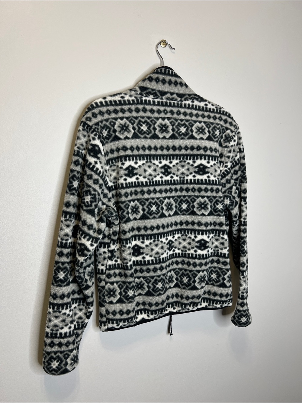 Vintage L.L. Bean Polartec Windbloc Series Black and Gray Fleece Full Zip Jacket - Picture 8 of 10